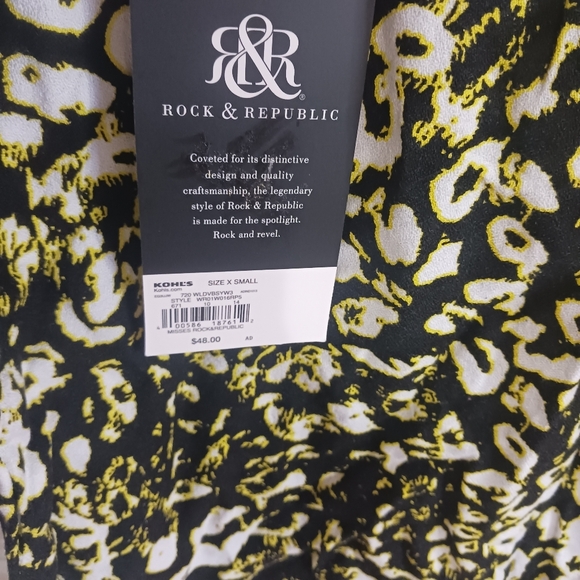 Rock and Republic Leopard Shirt NWT - Picture 5 of 10